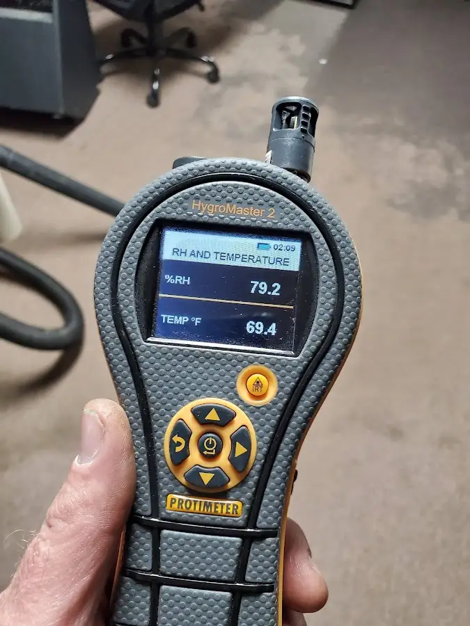 Moisture meter humidity assessment for Fire & Smoke Damage Restoration in Edwards