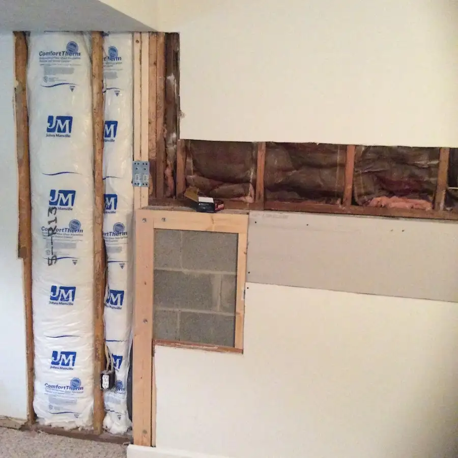Wall insulation replacement during Contents Cleaning & Restoration in Edwards